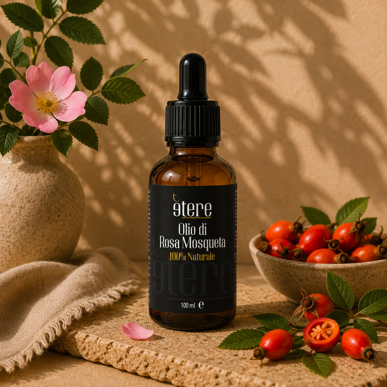 Olio vegetale di rosa mosqueta - 100 ml